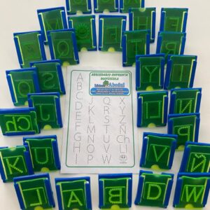 Sello Abecedario Letra Imprenta Mayúscula caligrafía